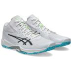 アシックス ユニセックス バレーボールシューズ V-SWIFT FF MT 4(WHITE/ BLACK・サイズ:24.5cm) 返品種別A