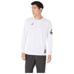  Asics мужской dry рубашка с длинным рукавом ( brilliant белый * размер :S) возвращенный товар вид другой A