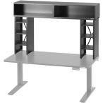 バウヒュッテ モデラーデスクラック(幅140×奥行30.5cm) ブラック Bauhutte 大型デスクラック 幅120cm以上のデスクに対応 BHS-1400MR-BK 返品種別A