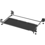 バウヒュッテ 後付キーボードスライダー2(ブラック・天板 幅80×奥行35cm) Bauhutte 大型キーボードスライダー マウス収納対応 BHP-KN80-BK 返品種別A