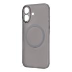 レイアウト iPhone 17 ハードケース スリムフィット 0.6mm +マグネット充電対応 /  クリアブラック レイ・アウト RT-P52PMS/ CB 返品種別A
