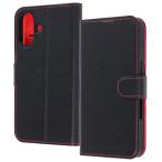 レイアウト iPhone 17 手帳型レザーケース シンプル マグネット /  ブラック/ レッド レイ・アウト RT-P52ELC1/ BR 返品種別A