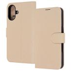 レイアウト iPhone 17 手帳型レザーケース シンプル マグネット /  ベージュ レイ・アウト RT-P52ELC1/ BE 返品種別A