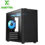 XASTRA｜ザストラ ハンドル付き Micro ATX PCケース(ブラック) CR410-ARGB 返品種別B
