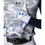  Under Armor мужской UA CLEAN UP BATTING GLOVES(White/ Team Royal* размер :LG) возвращенный товар вид другой A