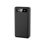 SeeSea 3ポート出力可能 大容量 背面ライト付き 30000mAh モバイルバッテリー(ブラック) ABSAS300BK 返品種別A