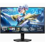KOORUI｜クールイ ゲーミング液晶ディスプレイ(24.5型/ Fast IPS/ FullHD 1920×1080/ 200Hz/ 1ms/ HDR400/ HDMI2.0/ DP1.4/ VESA)(ブラック) G2511P 返品種別A