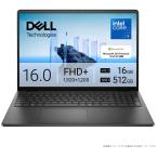 DELL｜デル 16型 ノートパソコン Dell 16 DC16250(Joshinオリジナル)(Core 5 120U/ メモリ 16GB/ SSD 512GB/ Office)-カーボンブラック ND56-FWM3BJ 返品種別A