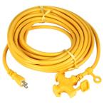 ショッピング延長コード 宏和工業 ソフトタイプ延長コード 10m 15A 2P 3口(イエロー) KOWA 電源コード KM02-10 返品種別B