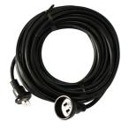 宏和工業 防雨延長コード 10m 12A 2P 1口(ブラック) KOWA 電源コード KRW613-10 返品種別B