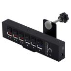 ITPROTECH(アイティプロテック) USB3.2対応 クランプ式6ポートUSBハブ IPT-POWER6HUB-BK2 返品種別A