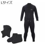 エクセル ウェットスーツ 4点セット Lサイズ(ブラック) 返品種別A