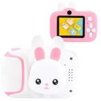 アイキューラボ シンプルアニマルキッズカメラ(うさぎ) iQLabo IQ-KCA-ANI-WH 返品種別A