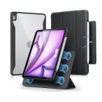ESR iPad Air 13インチ(M2)用 REBOUND 360 ハイブリッド 2WAYカバー(ブラック) ES27467 返品種別A