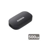 KIOXIA|キオクシア ポータブルSSD 外付け 500GB ハードディスク SSD-PKP500U3G2-B 返品種別B