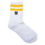  Mizuno ( Hanshin Tigers легализация ) цвет носки ( белый × желтый * размер :25-27cm) возвращенный товар вид другой A