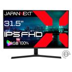 JAPANNEXT｜ジャパンネクスト 液晶ディスプレイ(31.5型/ IPS/ FullHD 1920×1080/ 75Hz/ 8ms/ HDMI1.4/ VESA)(ブラック) JN-IPS315F-HSP 返品種別A