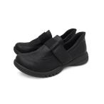 Re:getA レディース スットオン ハンズフリーベルクロシューズ(ブラック・サイズ：M 23.0-23.5cm)  返品種別A