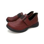 Re:getA レディース スットオン ハンズフリーベルクロシューズ(レッドブラウン・サイズ：LL 25.0-25.5cm)  返品種別A