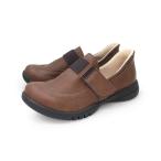 Re:getA レディース スットオン ハンズフリーベルクロシューズ(キャメル・サイズ：L 24.0-24.5cm)  返品種別A
