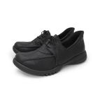 Re:getA レディース スットオン ハンズフリーレースアップシューズ(ブラック・サイズ：M 23.0-23.5cm)  返品種別A