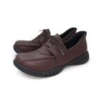 Re:getA レディース スットオン ハンズフリーレースアップシューズ(ブラウン・サイズ：S 22.0-22.5cm)  返品種別A