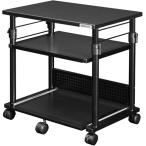 バウヒュッテ 昇降式プリンター台 (幅60cm×奥行40〜67.5cm) ブラック BHS-600P-BK 返品種別A
