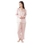 Uttuky(ユーツキー) 最上位ランク (6Aランク) シルク パジャマ長袖(M・ローズ) CXSYDSXYM 返品種別A