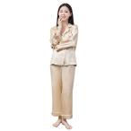 Uttuky(ユーツキー) 最上位ランク (6Aランク) シルク パジャマ長袖(M・シャンパン) CXSYXBXYM 返品種別A