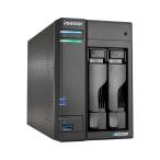ASUSTOR|アサスター 2.5Gb デュアル・イーサネットポート搭載 キャッシング用 M.2 SSD対応 プロユース 2ベイ NASキット LOCKERSTOR 2 Gen2 AS6702T 返品種別B