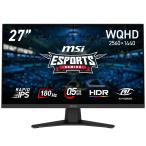 MSI ゲーミング液晶ディスプレイ(27型/RAPID IPS/WQHD 2560×1440/180Hz/0.5ms/HDR/HDMI2.0b/DP1.4a)(ブラック) MAGシリーズ MAG-274QF 返品種別A