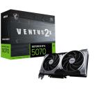 MSI|エムエスアイ MSI GeForce RTX 5070 12G VENTUS 2X OC / PCI Express 5.0 グラフィックスボード(ブラック) 507012GVENTUS2XOC 返品種別B