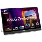 ASUSle стул -s мобильный жидкокристаллический дисплей (27 type / IPS/ WQHD 2560×1440/ 5ms/ HDMI/ USB Type-C)( черный ) ZenScreen MB27ACF возвращенный товар вид другой A