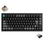 Keychron Q1 Ultra 8K ワイヤレスカスタムメカニカルキーボード 日本語配列・かな印字なし Keychron Silk POMスイッチ(ブラック) Q1U-M3V-JIS 返品種別A