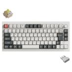 Keychron Q1 Ultra 8K ワイヤレスカスタムメカニカルキーボード 日本語配列・かな印字なし Keychron Silk POMスイッチ(ホワイト) Q1U-P4V-JIS 返品種別A