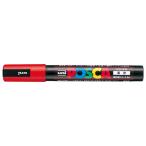 三菱鉛筆 ポスカ 中字丸芯(赤) POSCA PC5M.15 返品種別A