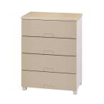 ショッピングチェスト 天馬 フィッツチェストウッド6504 4段(ベージュ) Fitsチェスト FCH-W6504BE 返品種別A