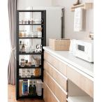 ショッピングHIGH 田窪工業所 トールワゴン High150(マットブラック・幅15.6×奥行57.7×高さ165.4cm) TAKUBO すき間を有効活用するスリム収納ワゴン TKB-NWH-150K 返品種別A