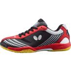 バタフライ 卓球シューズ(ブラック×レッド・サイズ：26.0cm) ／3日〜8日で出荷／ 返品種別A