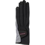 ショッピングレディス ダンロップ レディスグローブ ネイルスルータイプ 両手セット(ブラック・サイズ：L)  返品種別A