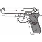  Marushin M92FS желтохвост ga-tia черный heavy вес ( конечный продукт ) модель оружия возвращенный товар вид другой B