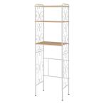 HAGIHARA(萩原) 冷蔵庫ラック(ホワイト・幅58×奥行38×高さ182.5cm) KCC-3040WH 返品種別A