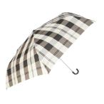 amusant sous la pluie(アミュゾンスーラプルイ) 耐風折りたたみ傘 55cm(ビッグチェックベージュ) 2MYTAIFUMINI55-1A-2V 返品種別A