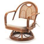 ショッピングラタン オビタス 籐椅子 ミドル(ブラウン) 回転チェア ラタン OTK-300-MX-1-OVITAS 返品種別A