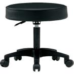 TOKIO 作業用チェア ビニールレザー ガスシリンダー 座高：441〜571(ブラック) FTY-20-BK 返品種別A