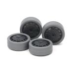  Tamiya Mini 4WD upgrade parts No.545 super X*XX твердый малого диаметра low высота шина (26mm* серый )& карбоновый усиленный колесо ( тарелка )(15545) возвращенный товар вид другой B