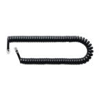MCO 4極4芯 受話器用カールコード ストレート結線タイプ ［0.3m(伸長時約2m)］ ブラック ミヨシ DC-J4S DC-J403S/ BK 返品種別A