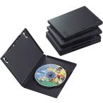 エレコム DVDトールケース、1枚収納、5個入(ブラック) CCD-DVD02BK 返品種別A