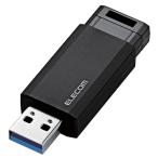 ショッピングusbメモリ エレコム USBメモリー/ USB3.1(Gen1)対応/ ノック式/ オートリターン機能付/ 128GB/ フラック(ブラック) MF-PKU3128GBK 返品種別A