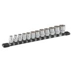 TONE ソケットセット(6角・ホルダー付)12点 差込角9.5mm HS312 返品種別B